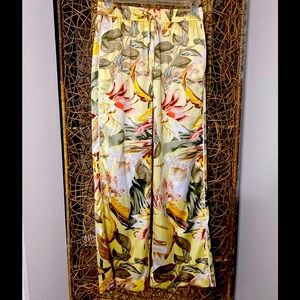 WHBM tropical silky pants